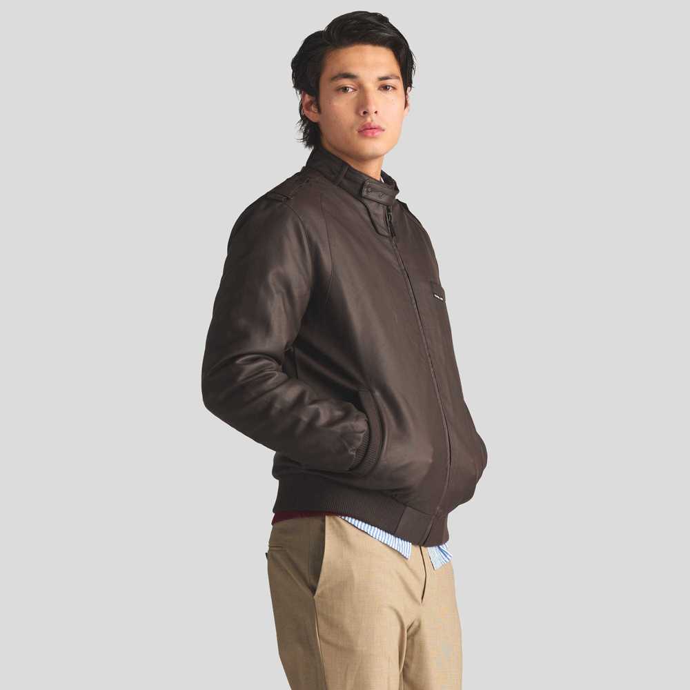 Men's Faux Leather Iconic Racer Jacket - Picture 2 of 5